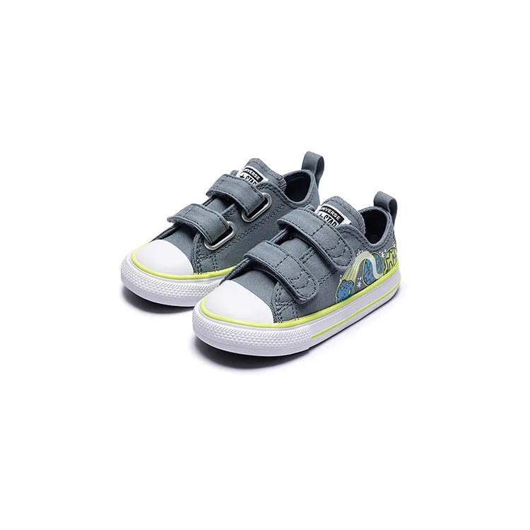 Детские кеды из хлопка Converse, Grey — фото 4