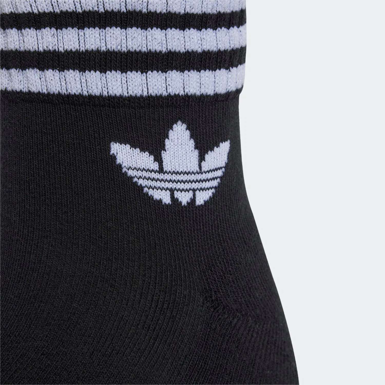 Мужские спортивные носки с тремя полосками Adidas Originals, Black/Black/Black — фото 3