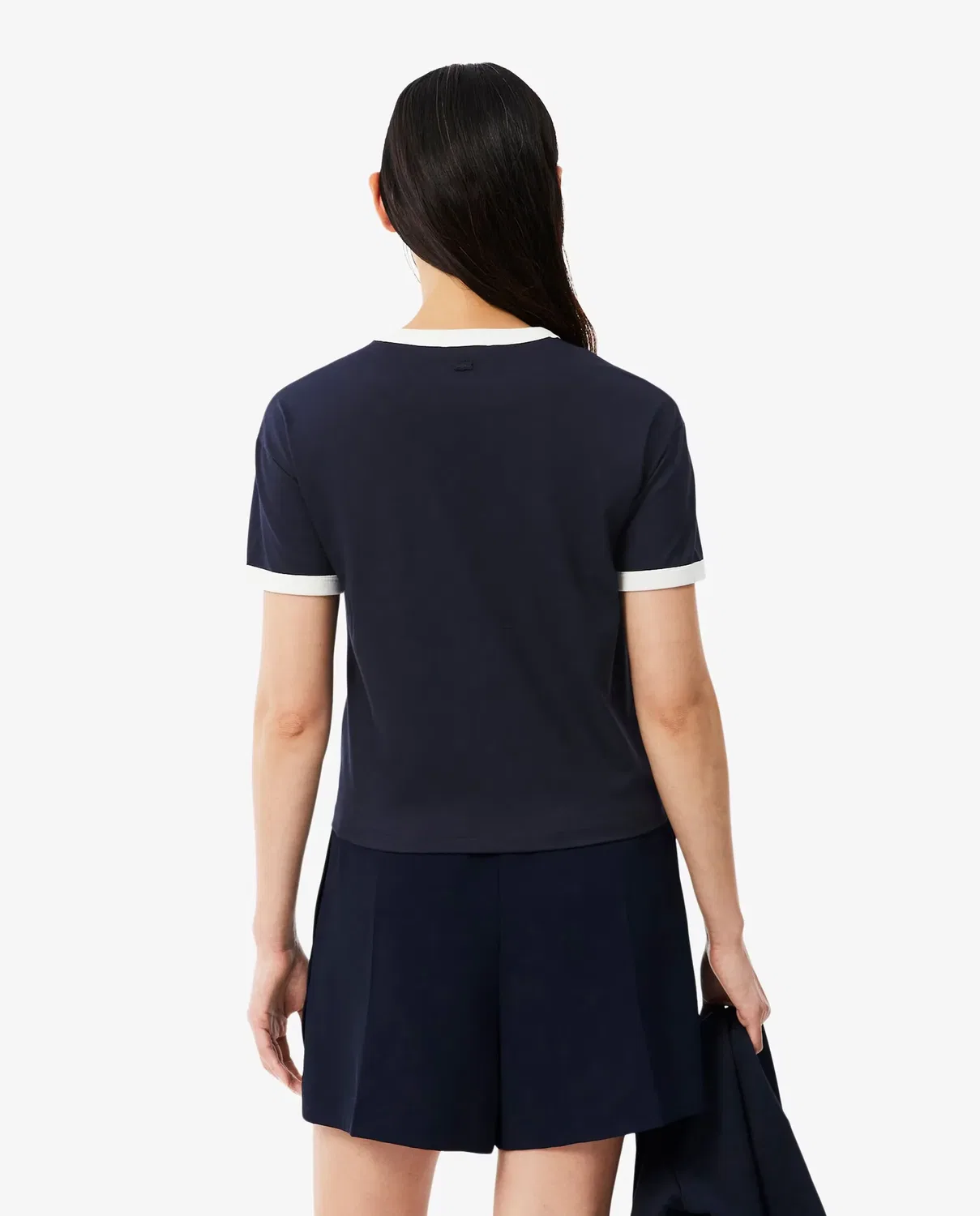 Футболка Lacoste Blanco с длинным рукавом, хлопковая, с логотипом — фото 2