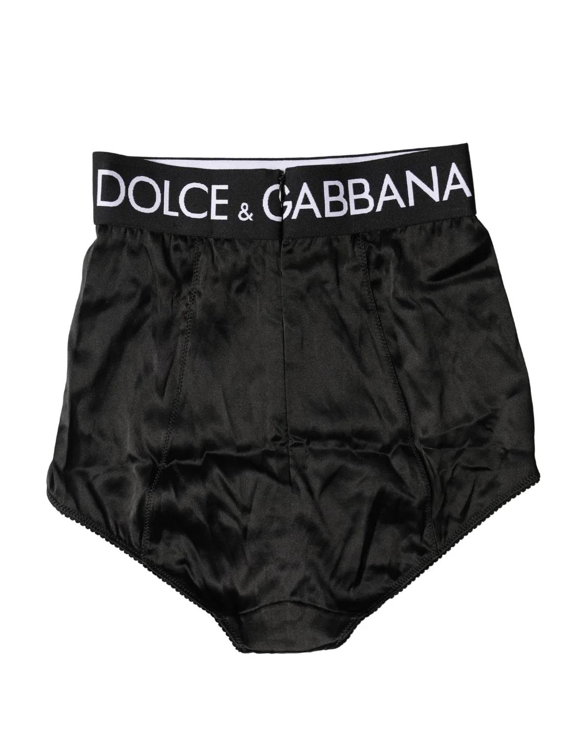 Женские трусы-утяжка с высокой посадкой и логотипом Girdle Panties Dolce & Gabbana, Black — фото 3