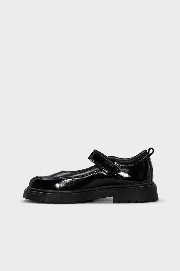 Детские туфли для девочек кожаные Fast Step, Black Patent Leather — фото 2