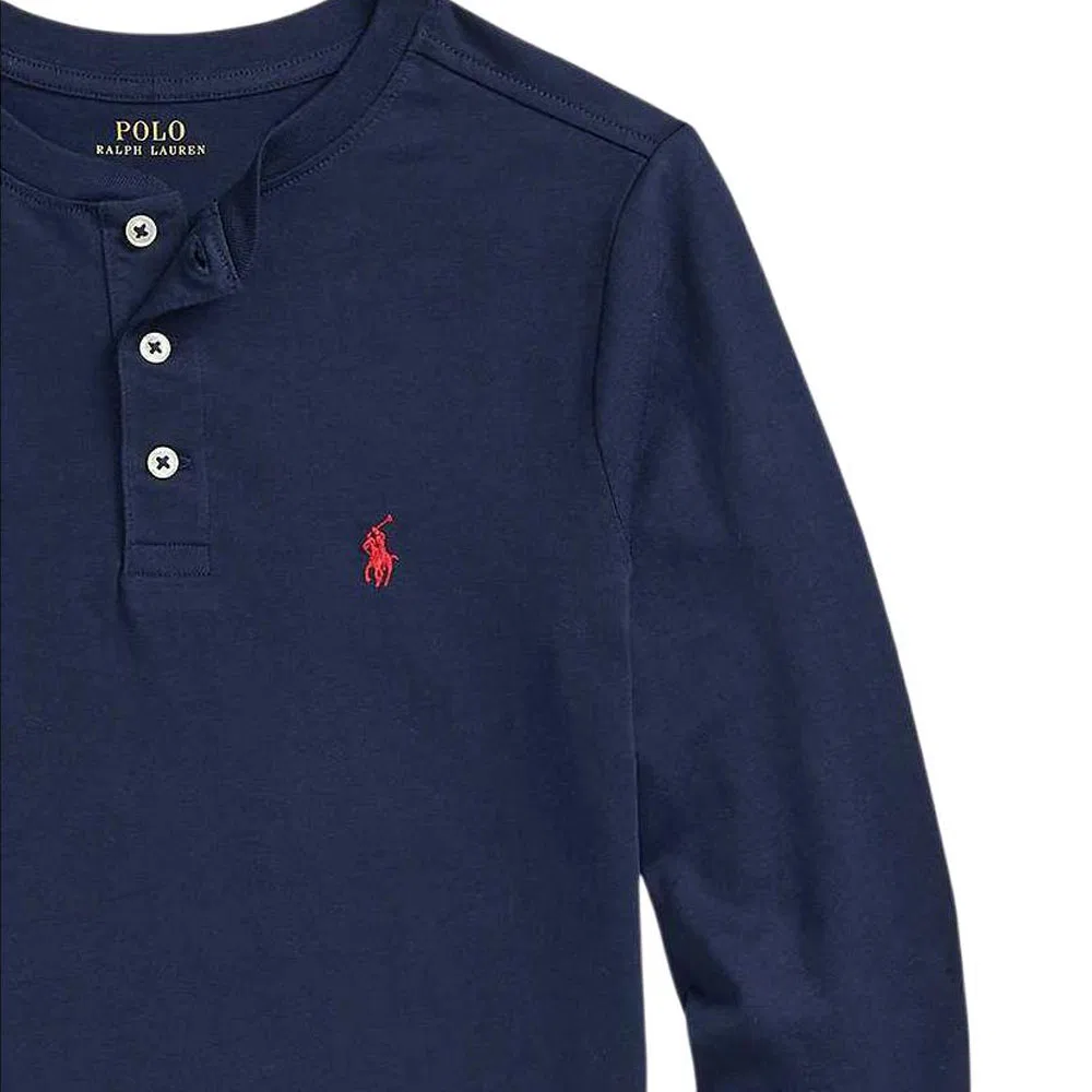 Детская футболка с длинным рукавом Elegant Dark Blue Polo Ralph Lauren, Elegant Dark Blue — фото 4