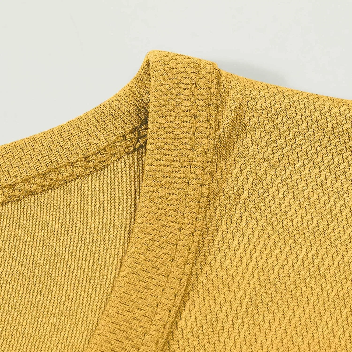 Мужская футболка с круглым вырезом Generic, Yellow — фото 4