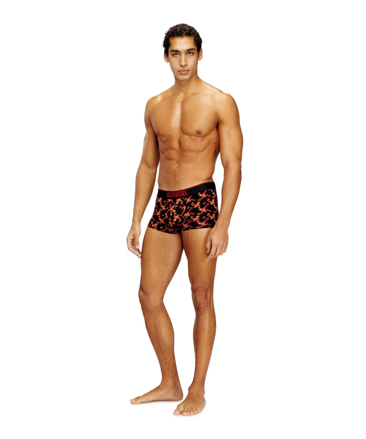 Мужские боксеры с принтом Damien-GFT Boxer-Shorts DIESEL, Black — фото 3