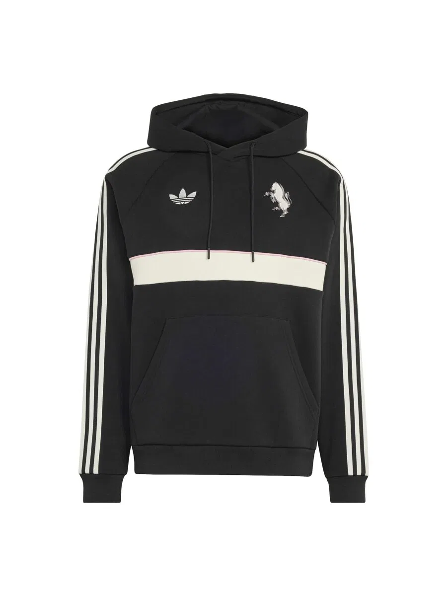 Спортивная толстовка ADIDAS PERFORMANCE 'JUVE' черного цвета