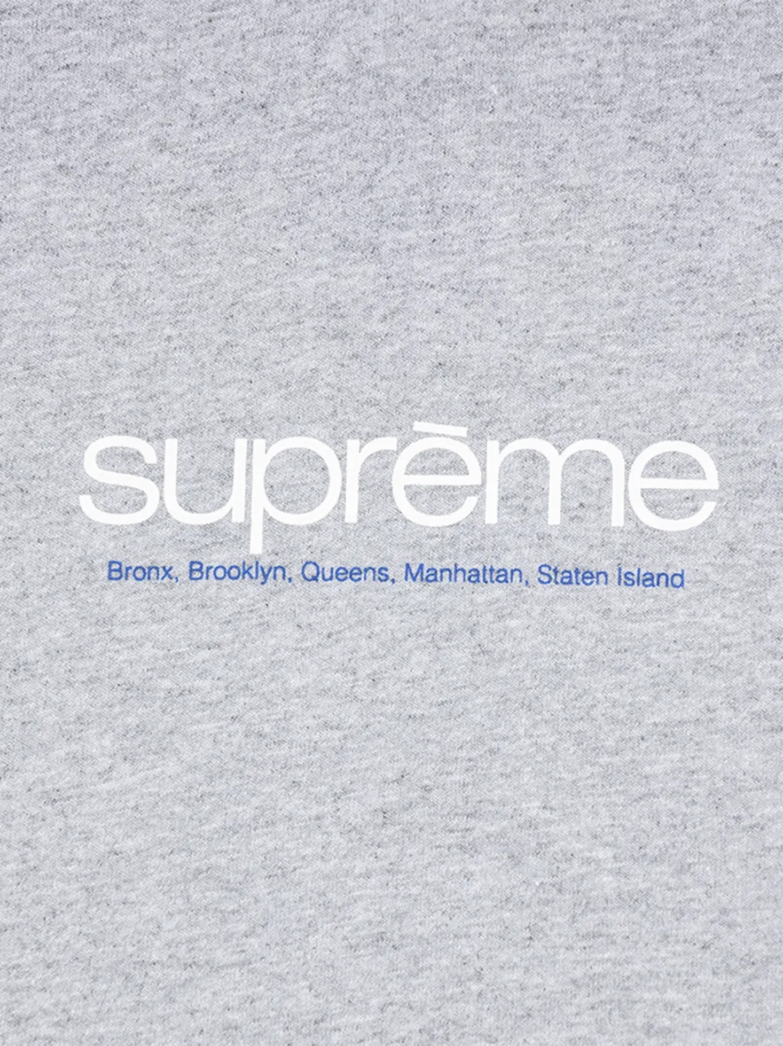 Supreme Футболка Five Boroughs серая — фото 2