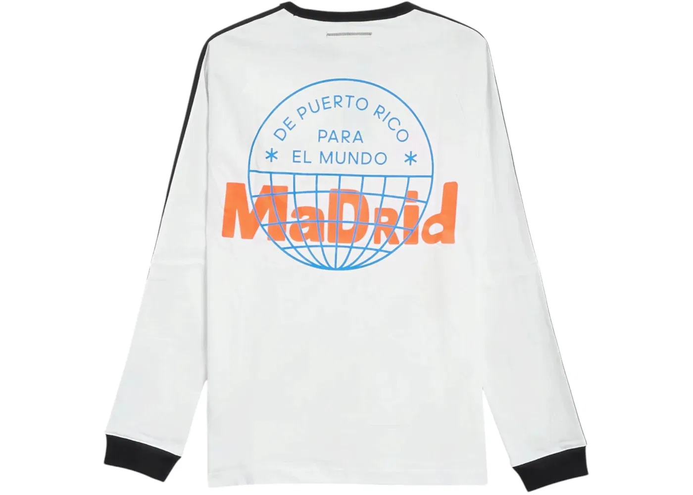 Футболка с длинным рукавом Adidas x Bad Bunny DtMF Tour Madrid, White
