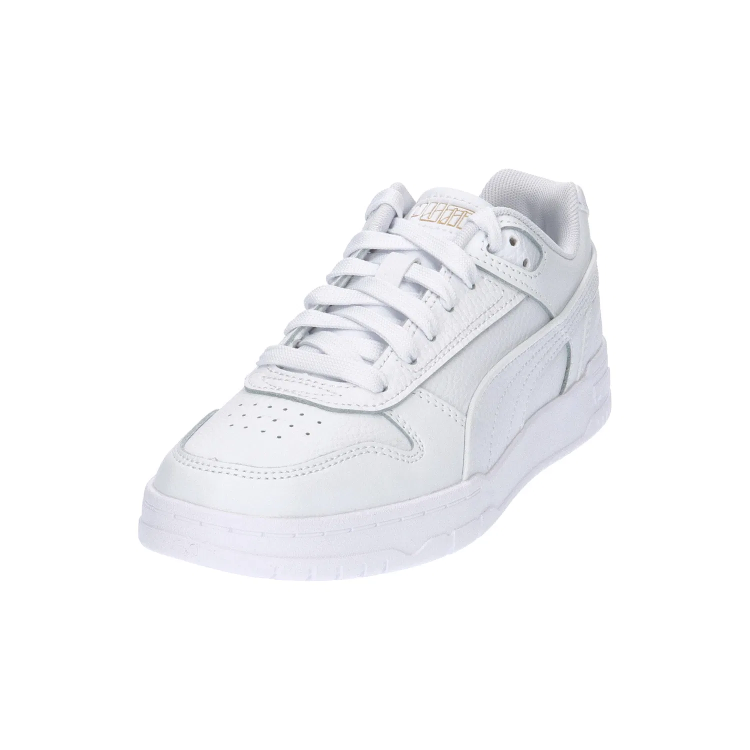 Детские кроссовки с кожаным верхом RBD Game Low Jr Puma, Weiss Gold — фото 4