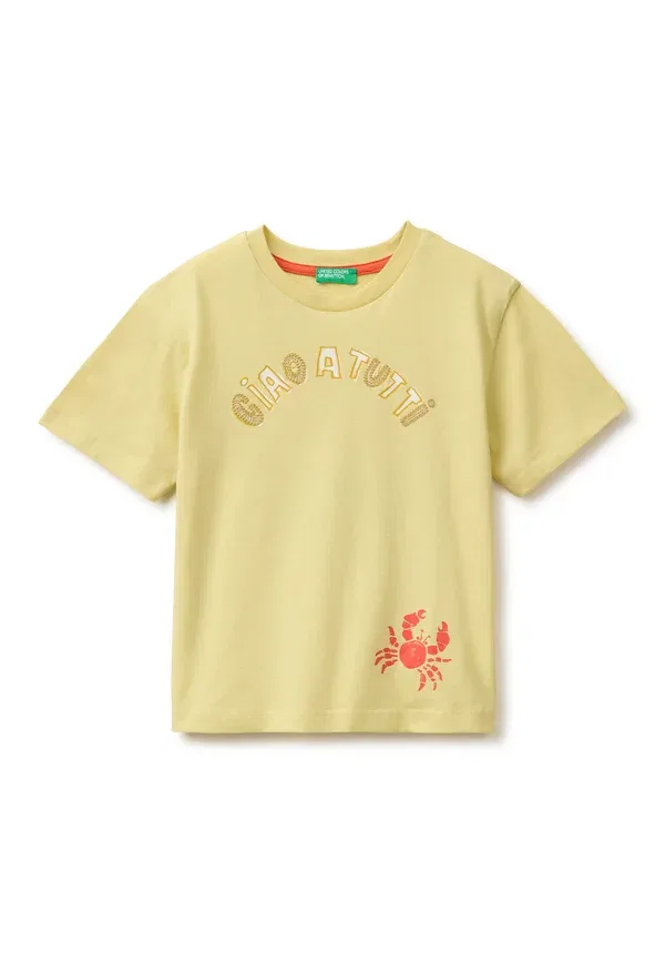 Футболка с принтом United Colors Of Benetton, зеленый