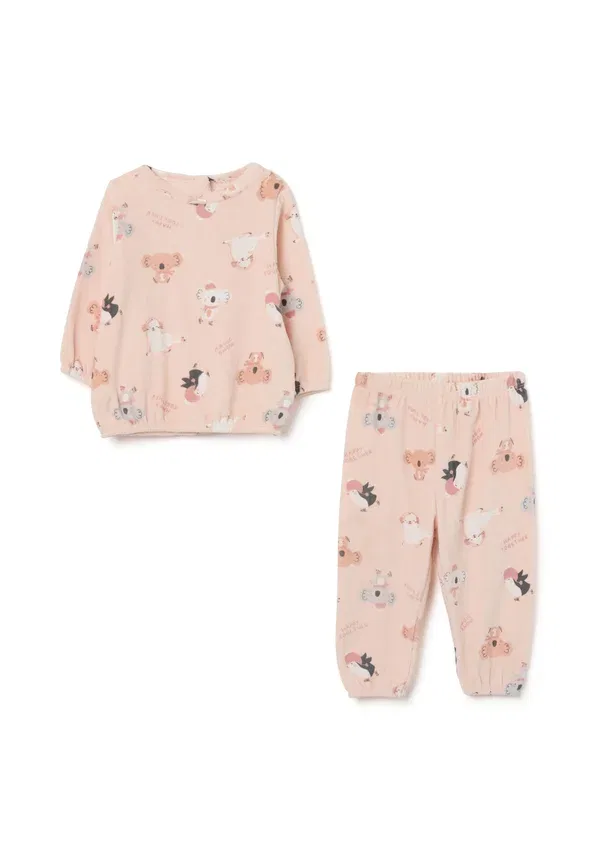 Комплект пижамы с принтом Pyjama set Ovs, Beige, бежевый