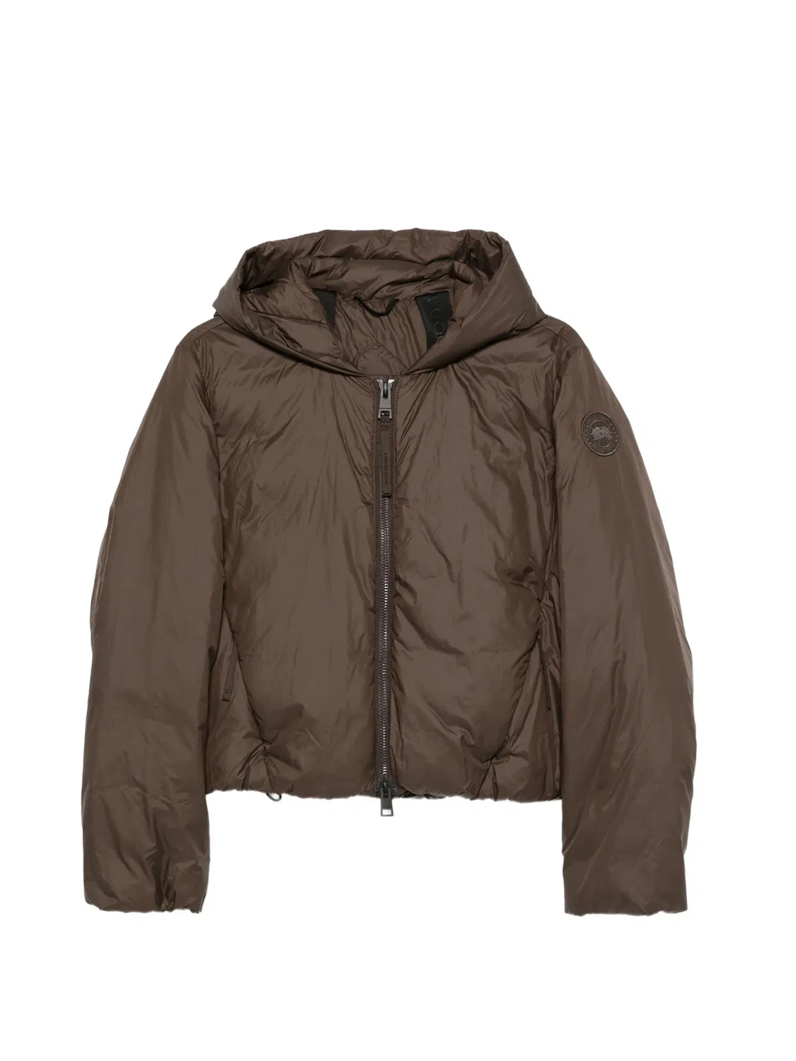 Стеганая пуховая куртка Elba коричневая Canada Goose, коричневый