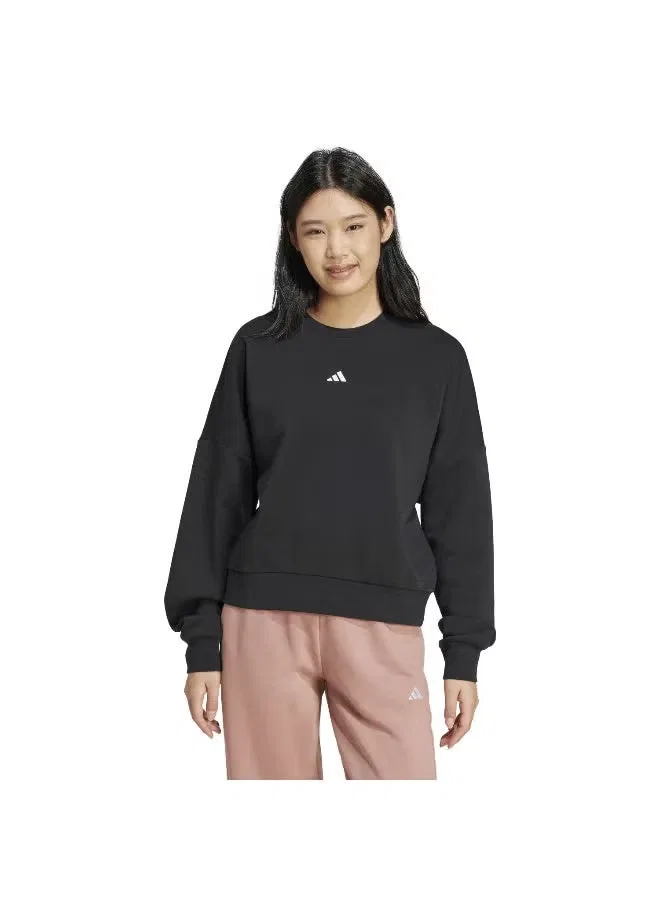 Свитшот с логотипом Essentials Adidas, черный
