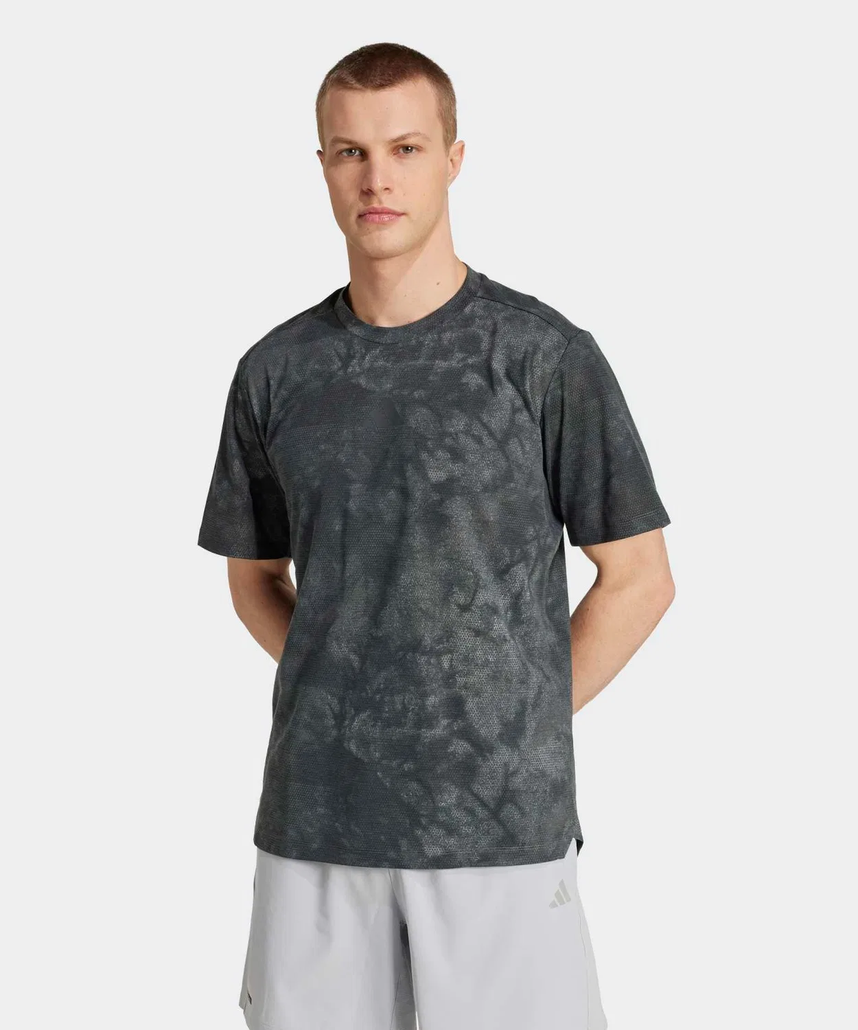 Мужская футболка с принтом Power Graphic с коротким рукавом Adidas, Grey