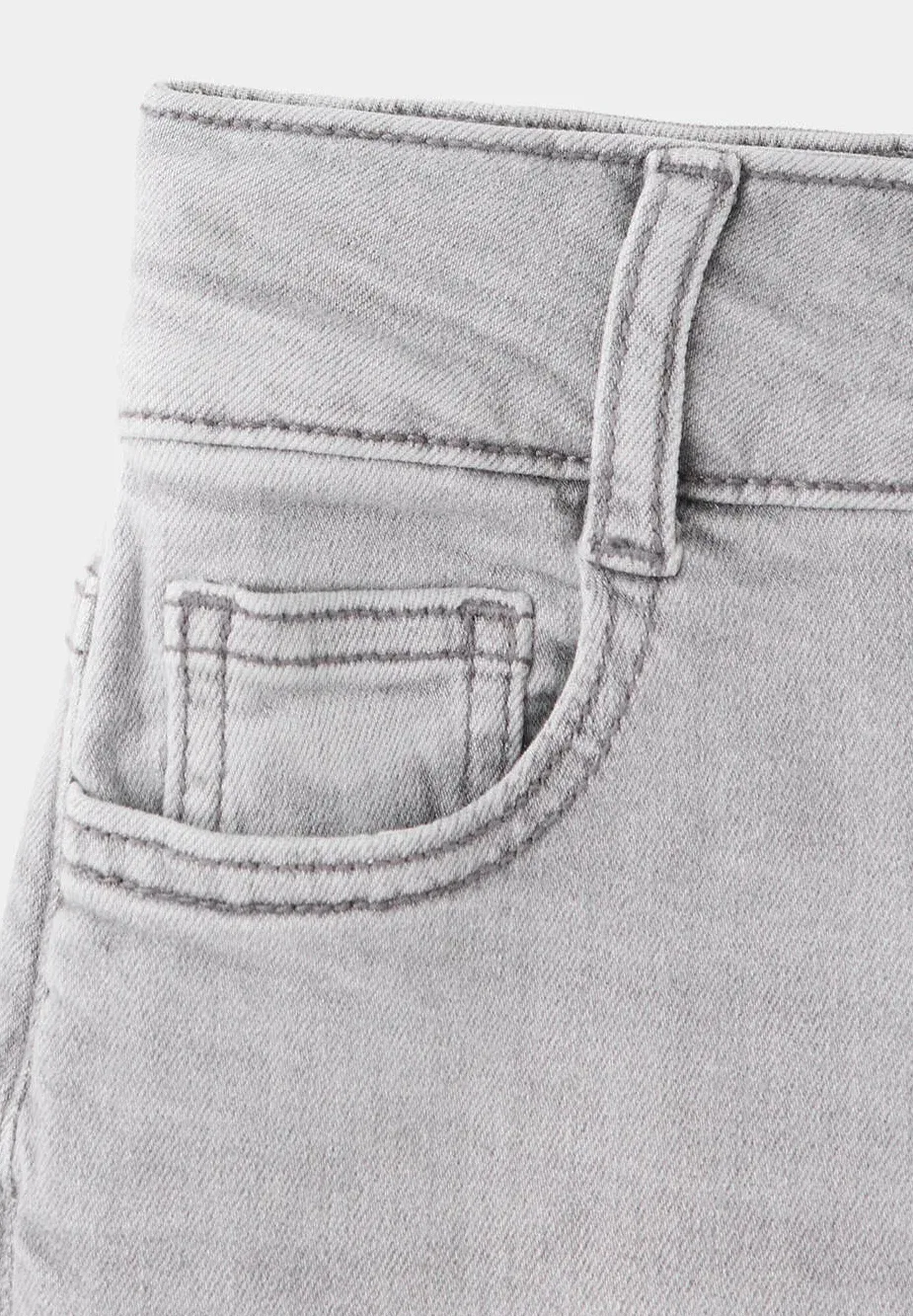 Детские джинсы свободного кроя Mango Kids, Grey Denim — фото 3