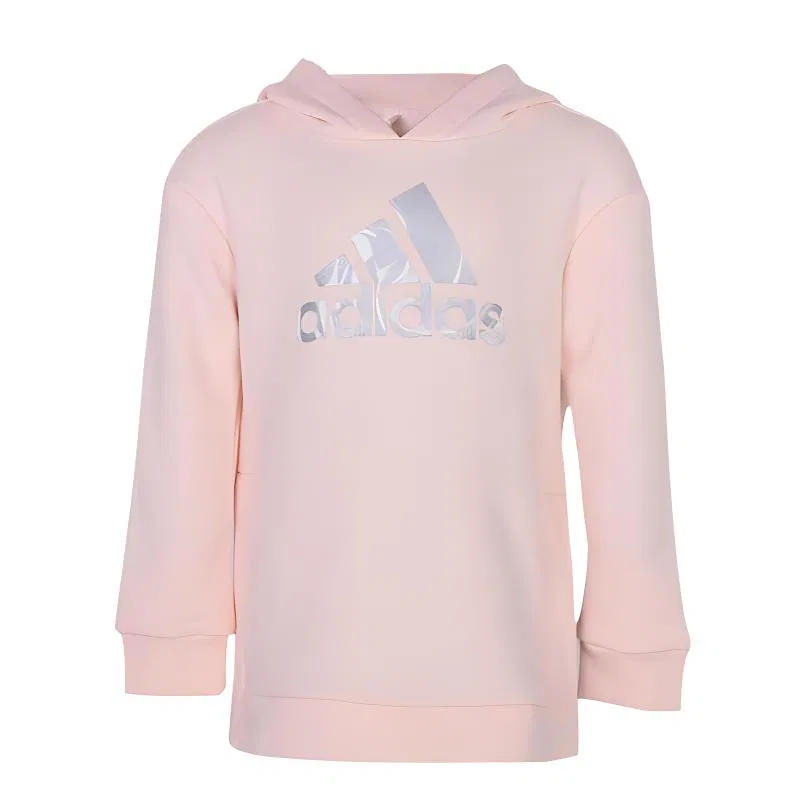 Детский свитшот на флисе с минималистичным стилем Teenagers Adidas, Pink