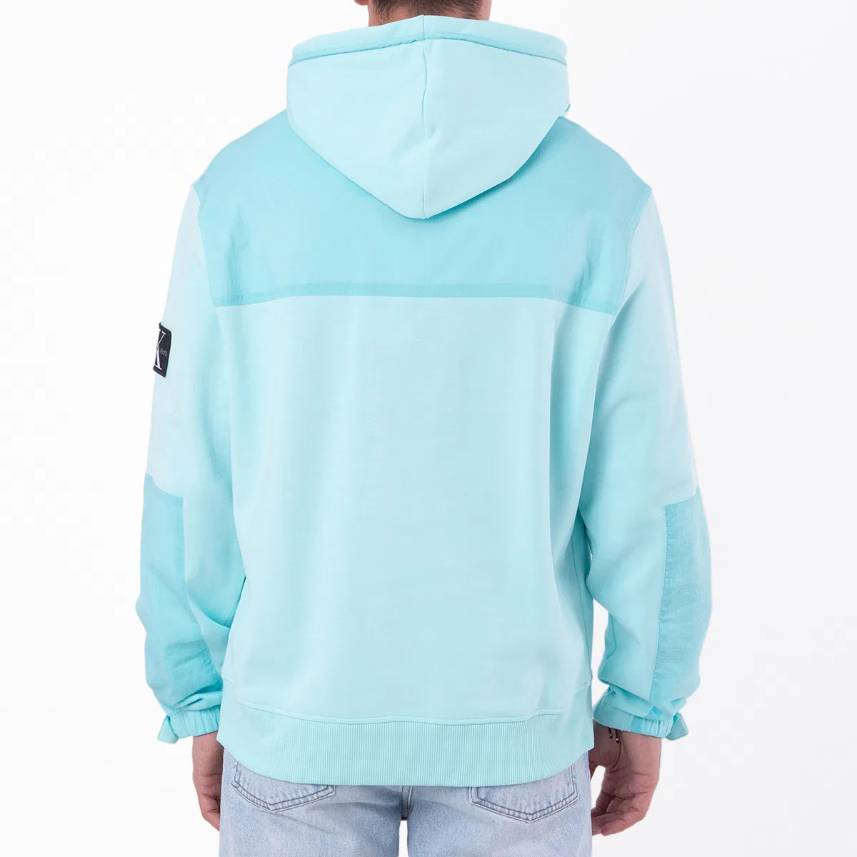 Худи Calvin Klein Logo Patch Hoodie, Blue — фото 4