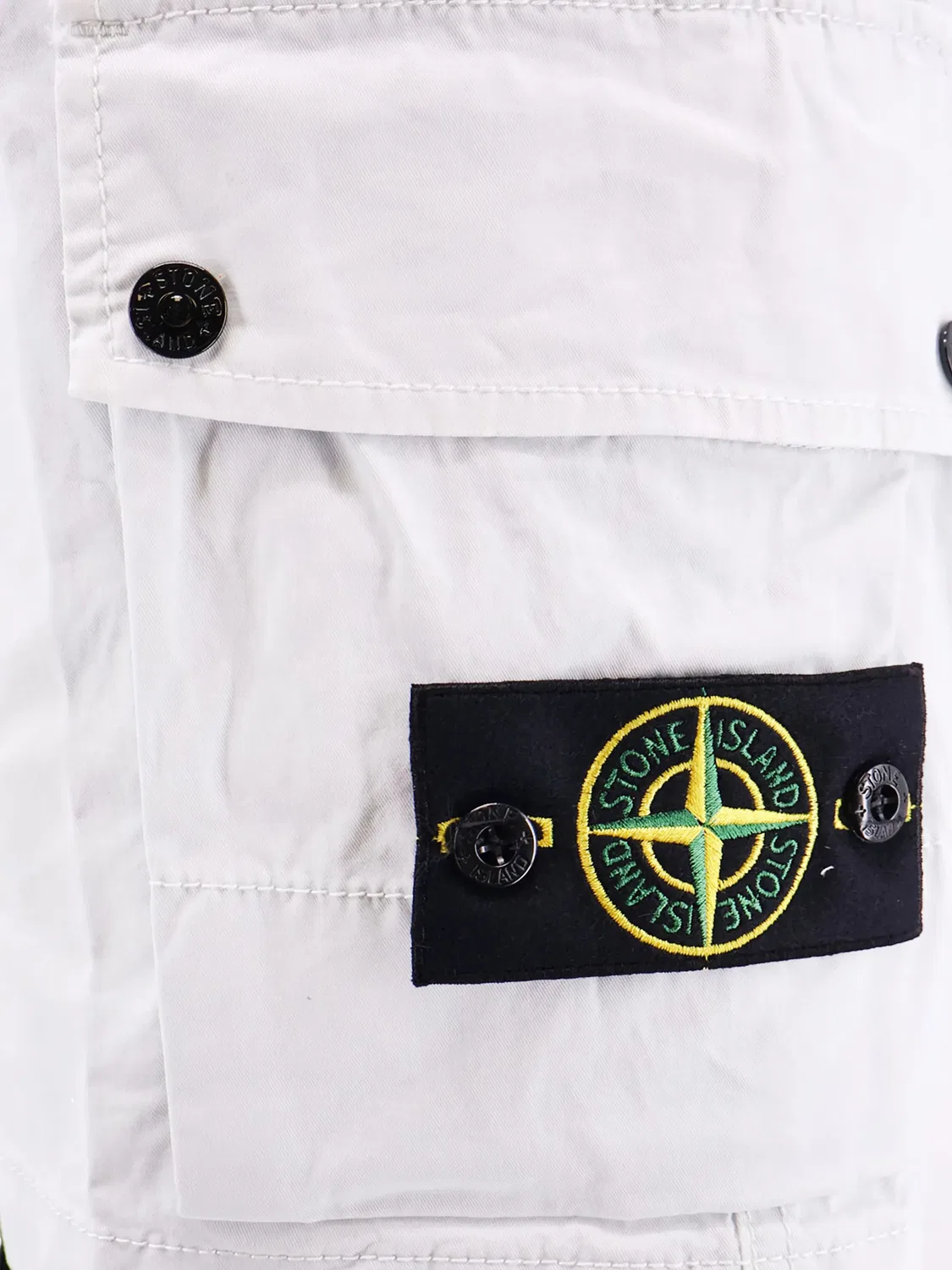 Шорты карго с логотипом Stone Island, светло-голубой — фото 2