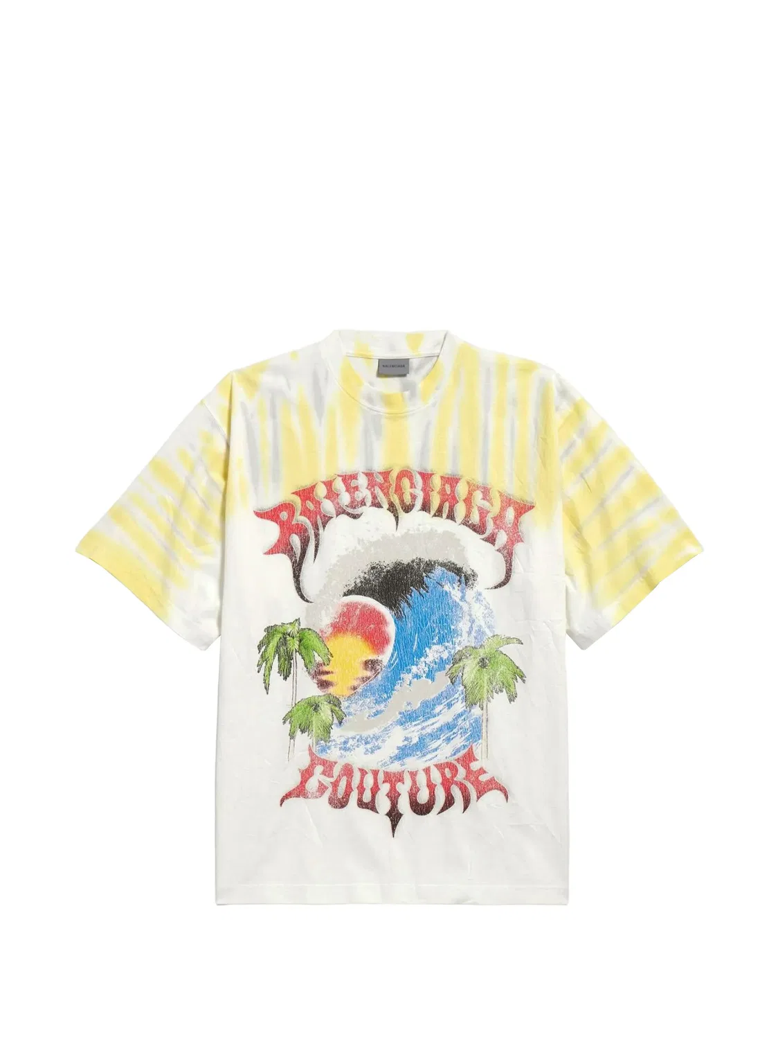 Футболка Extreme с принтом тай-дай Balenciaga, белый