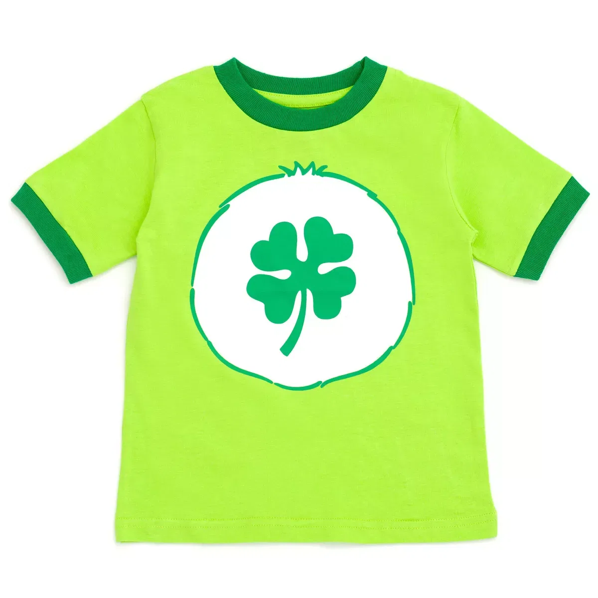 Детская футболка для девочек с принтом Good Luck Bear Care Bears, Green — фото 2