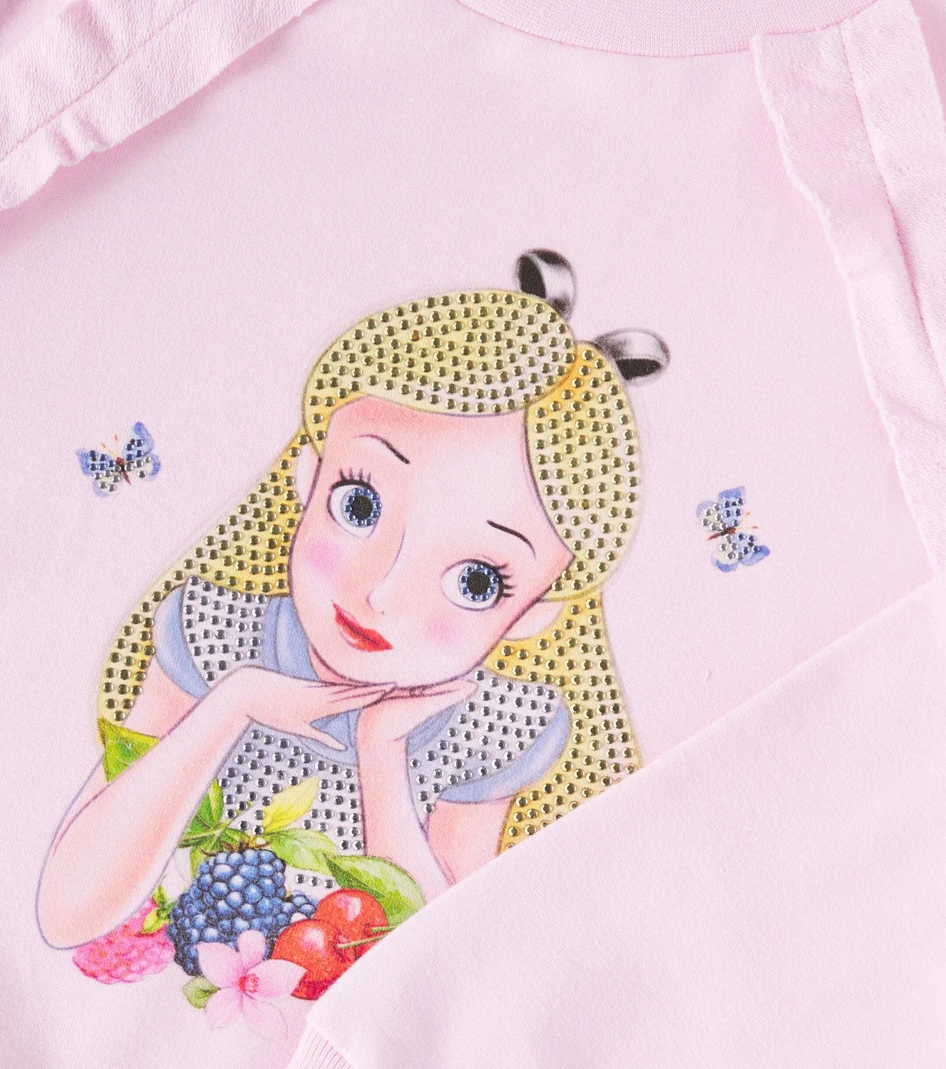 Свитшот с украшениями x Disney Monnalisa, розовый — фото 2