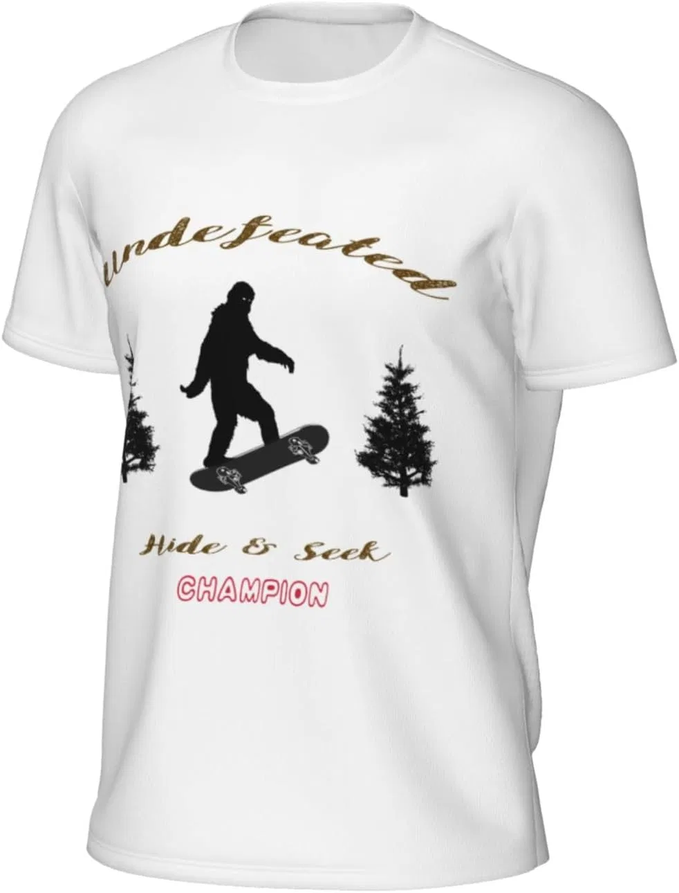 Мужская сетчатая футболка quick-dry Sasquatch Bigfoot Undefeated Hide and Seek, Sasquatch Bigfoot Undefeated Hide and Seek4