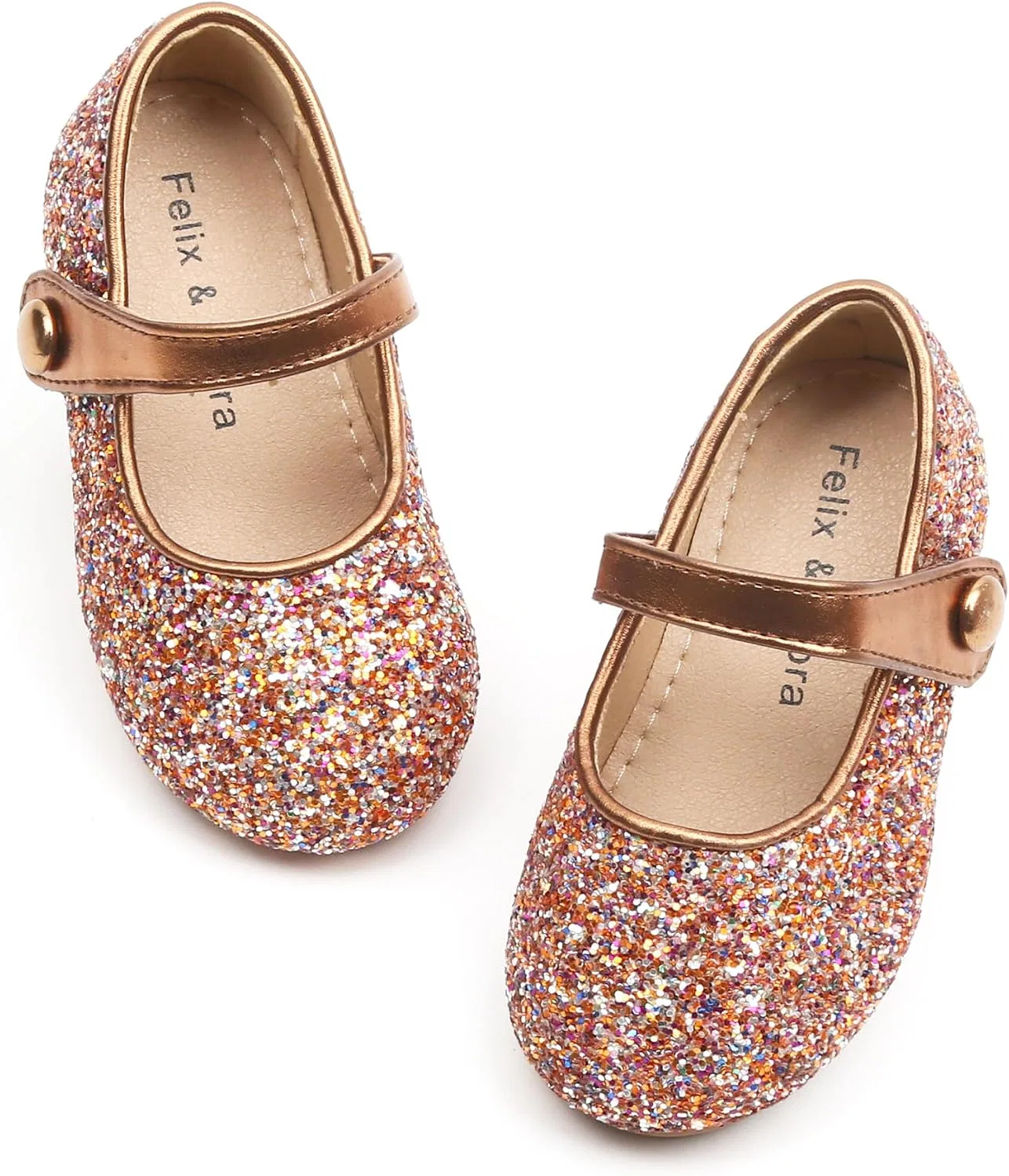 Детские туфли для девочек балетки Мэри Джейн Felix & Flora, Multicolor