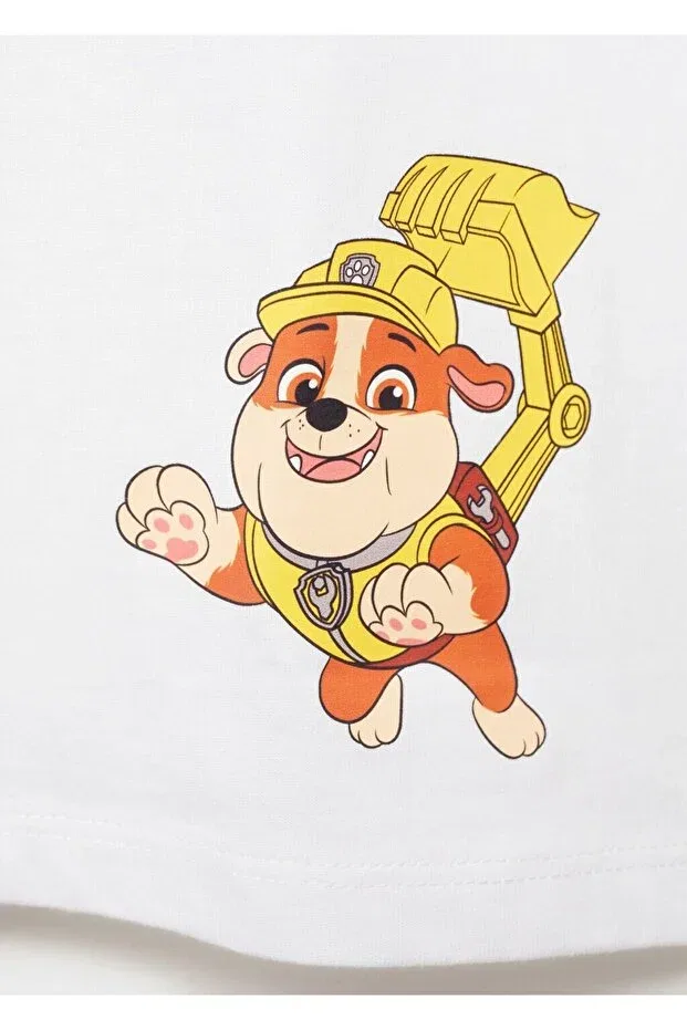 Детская футболка с принтом Paw Patrol Mango Baby, Off White — фото 4