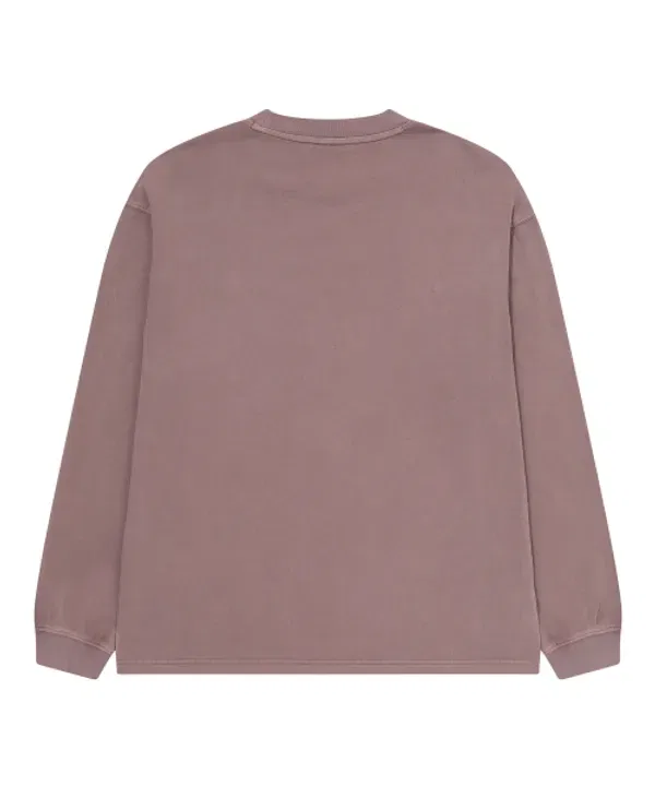 Футболка с длинным рукавом, окрашенная по технологии garment dye, Superdry, инди-розовый — фото 3