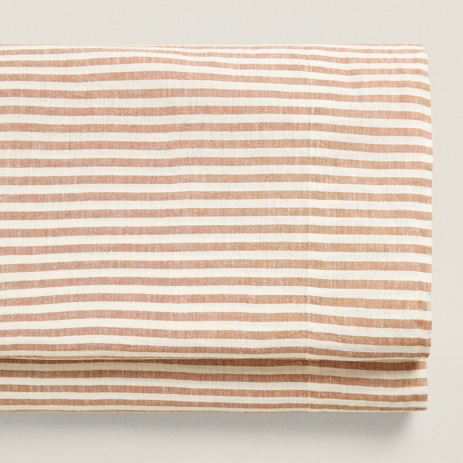 

Простыня Zara Home Thin Stripes, рыжевато-коричневый