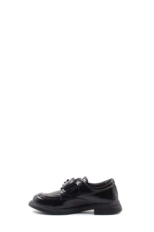 Детские туфли для девочек из лаковой кожи Mirgeshoes, Black — фото 4
