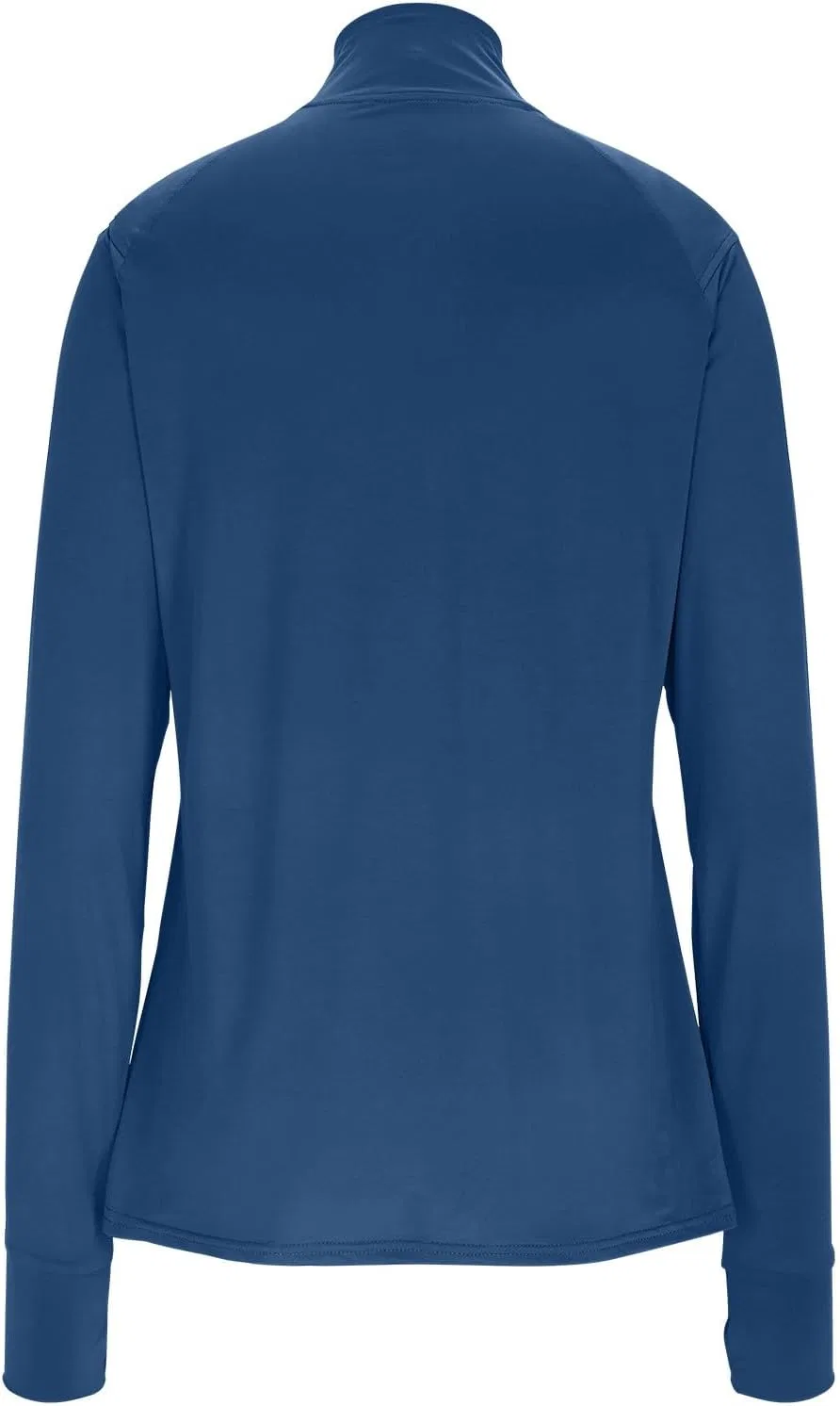 Женская рашгард с длинным рукавом и четверть-застежкой, Demi Striped, Navy — фото 4