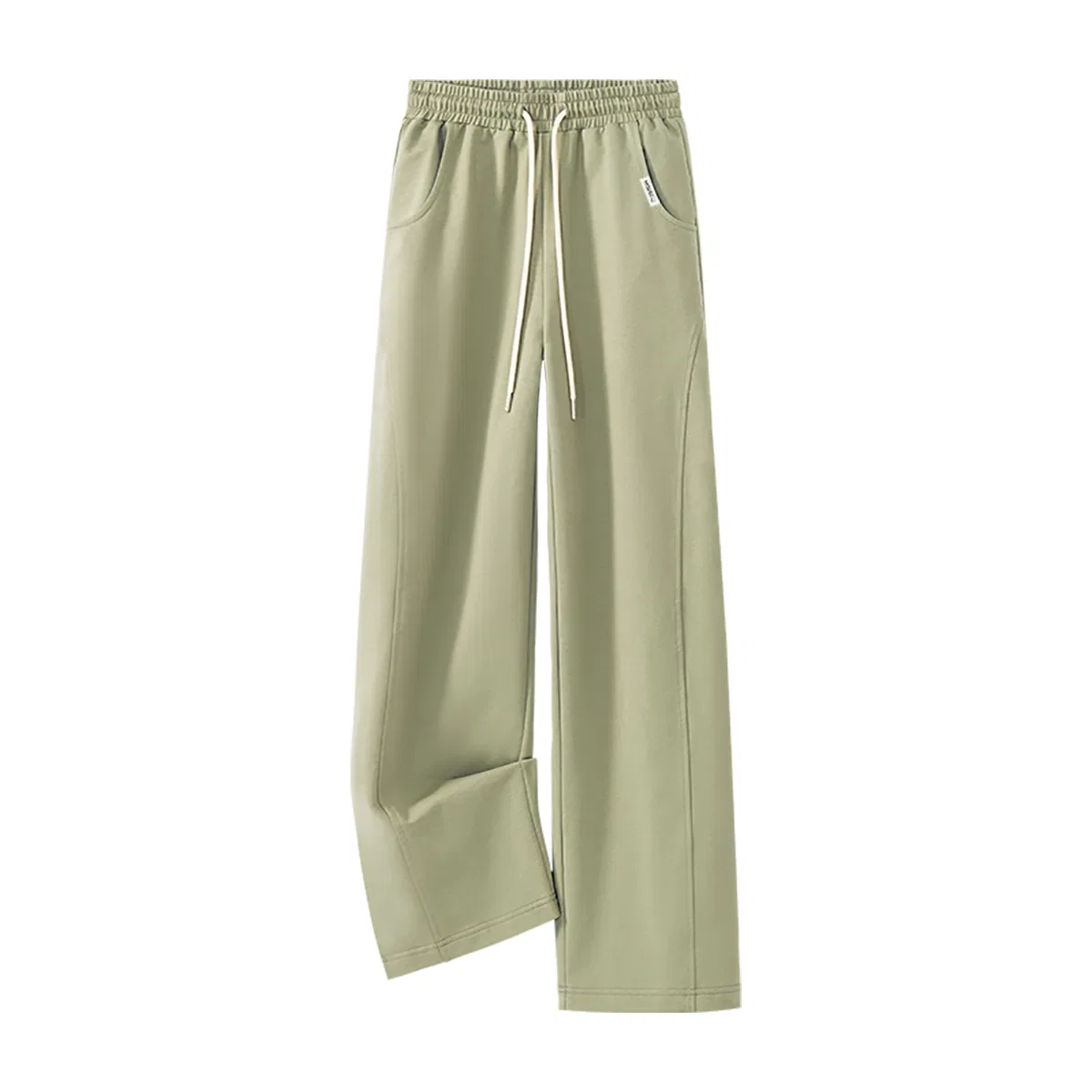 Детские повседневные брюки со средней посадкой прямого кроя MINISO, Lightweight Mustard Green