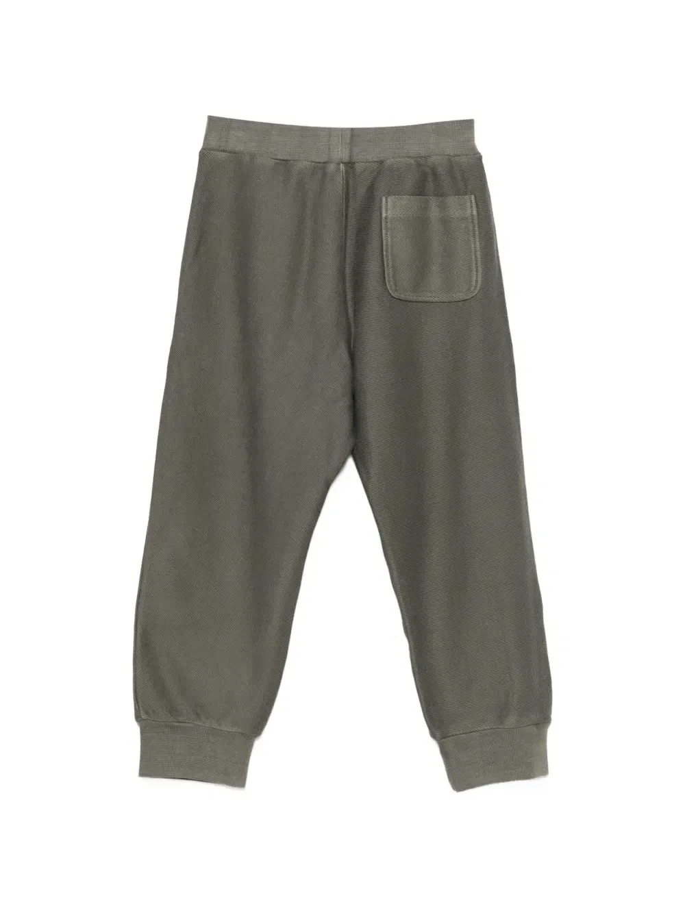Спортивные брюки с логотипом и эластичными манжетами Emporio Armani Kids, зеленый — фото 2