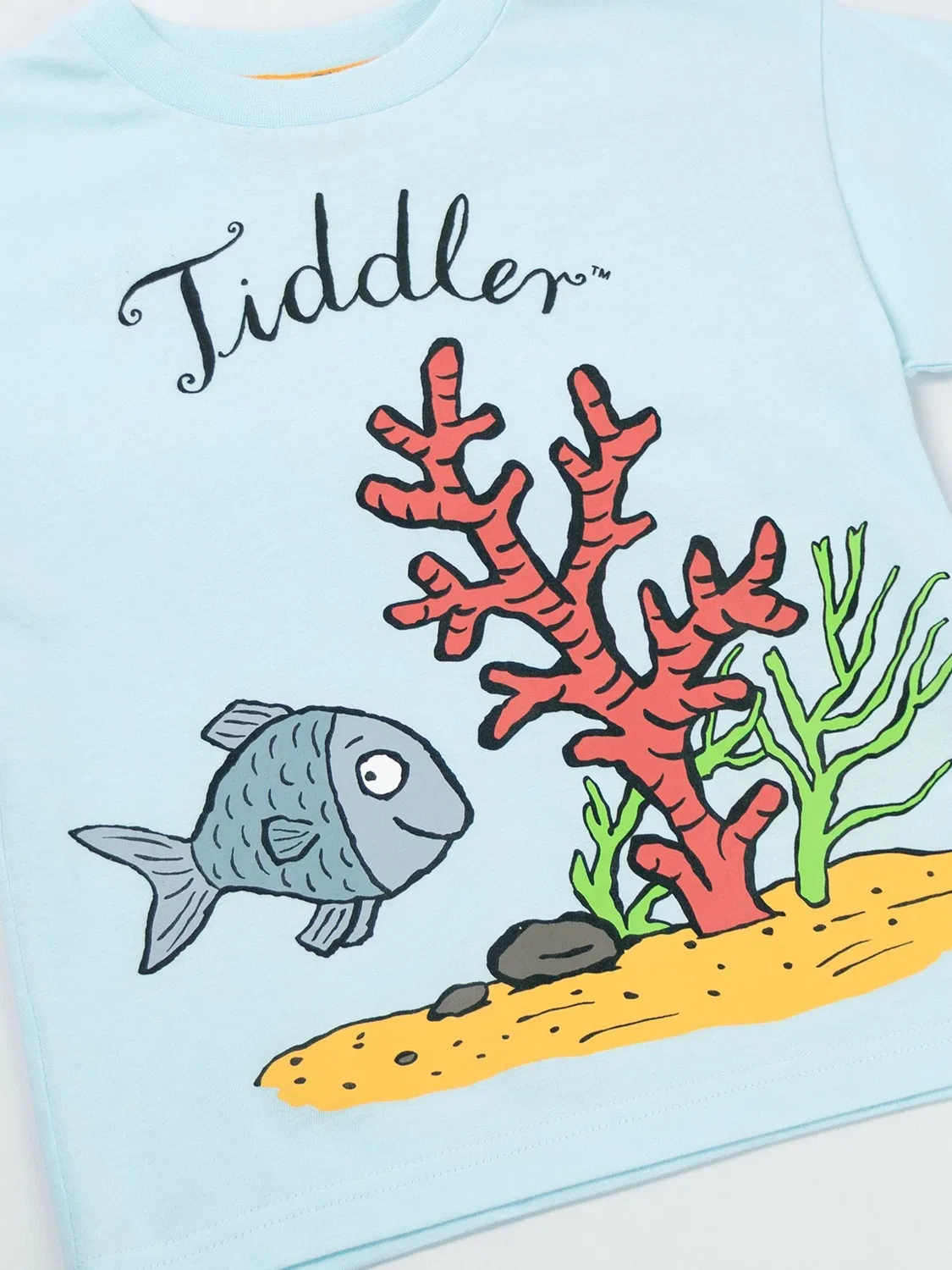 Футболка с принтом Tiddler Vanilla Underground, синяя — фото 4