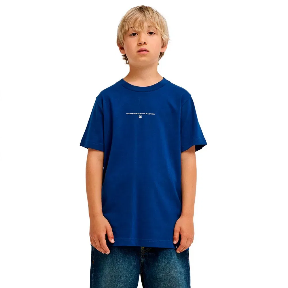 Детская футболка с коротким рукавом No Skateboarding Dc shoes, Blue
