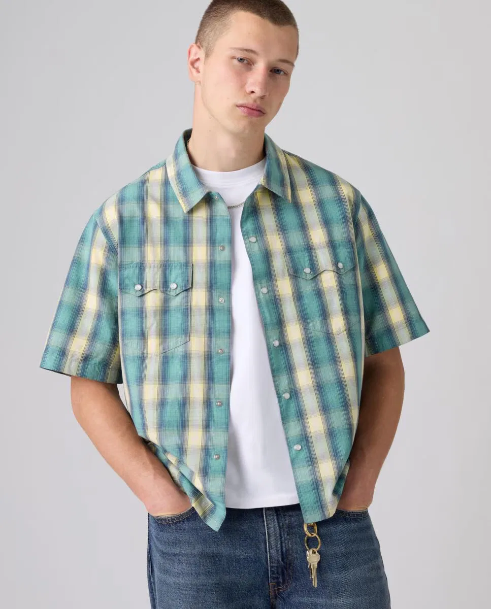 Мужская рубашка с коротким рукавом, Crop, Levi's, мультиколор — фото 4