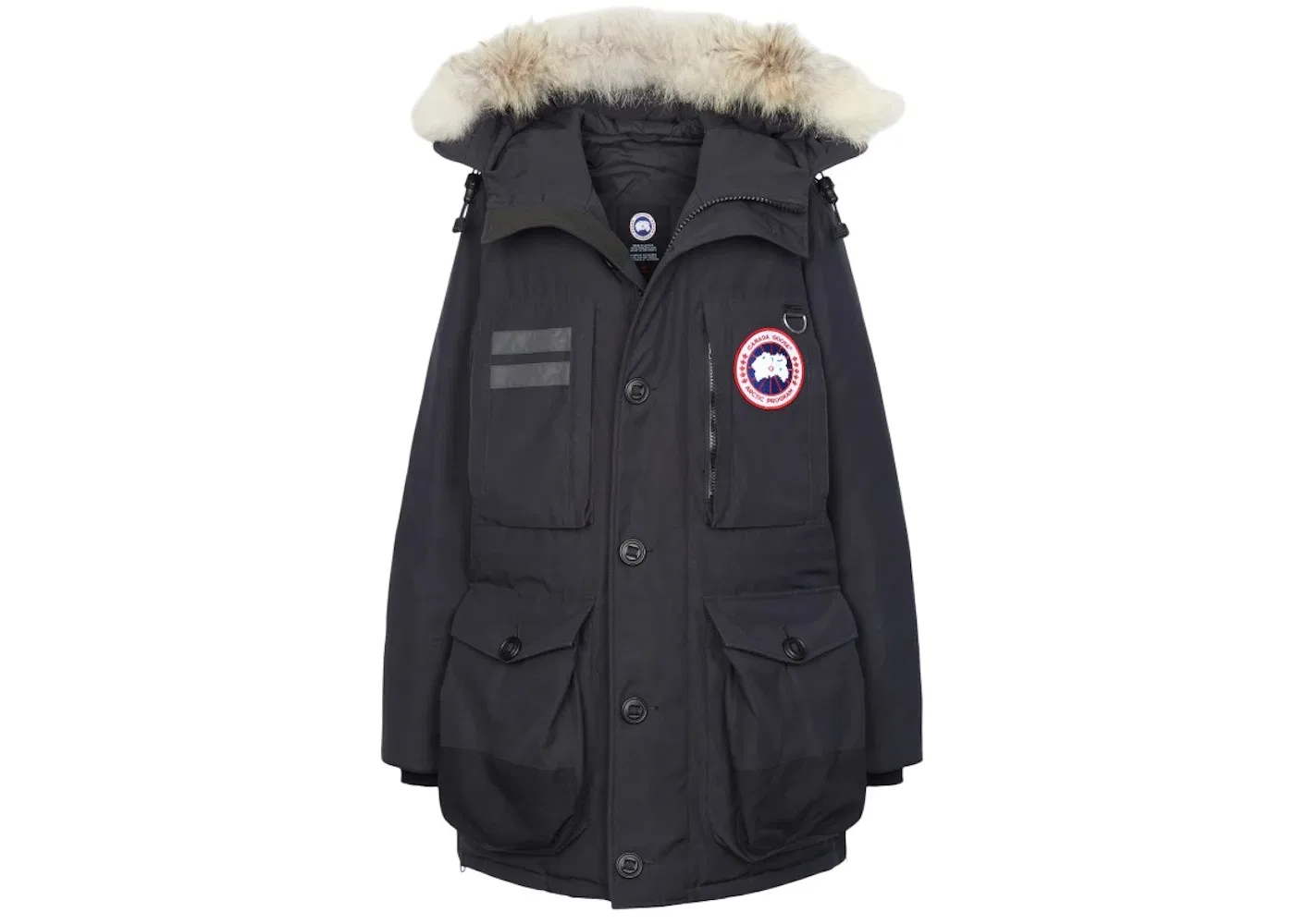 Мужская куртка-парка с меховой отделкой Macculloch Fur Parka Jacket Canada Goose, Navy