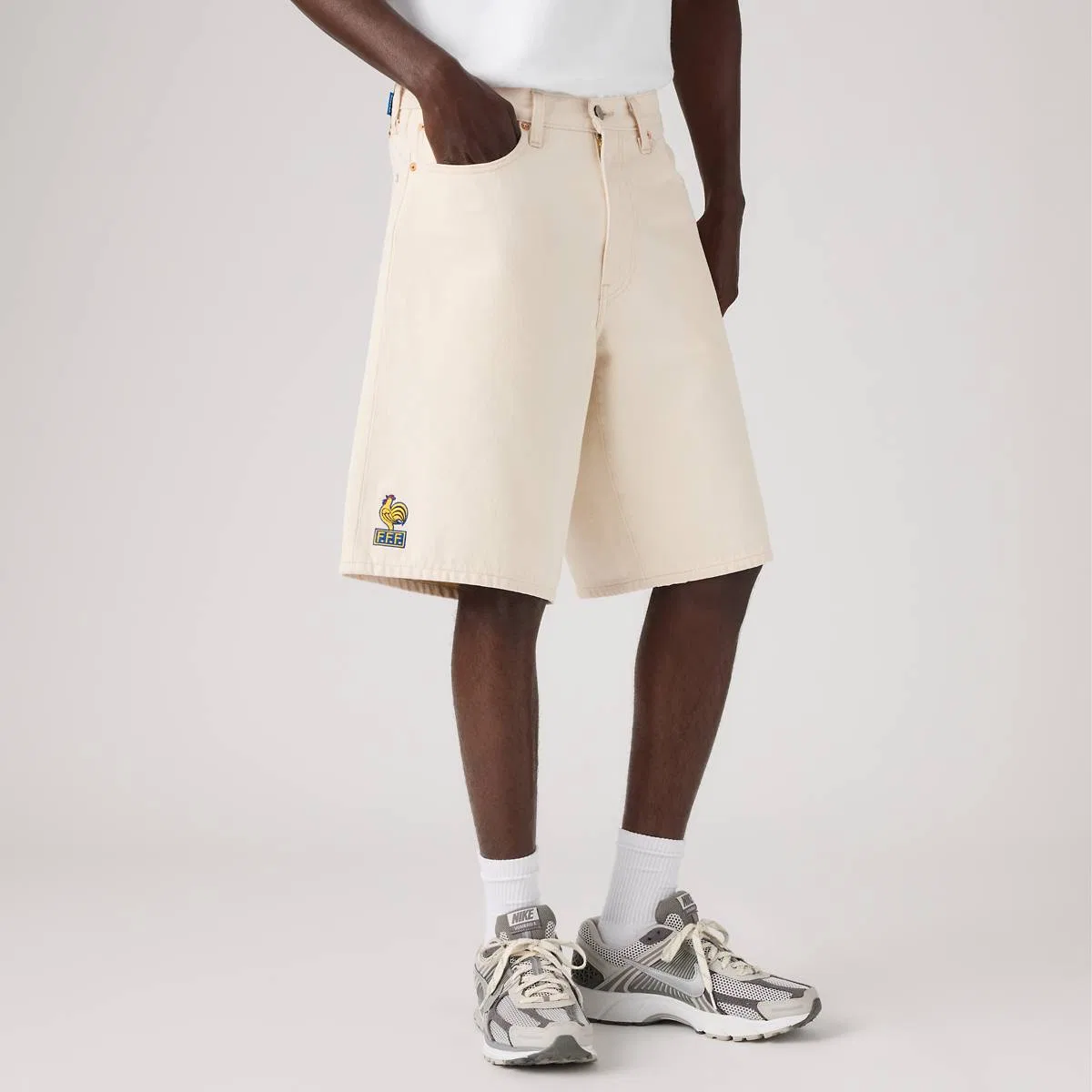 Широкие шорты Levi'S France Football 478, France - White — фото 4