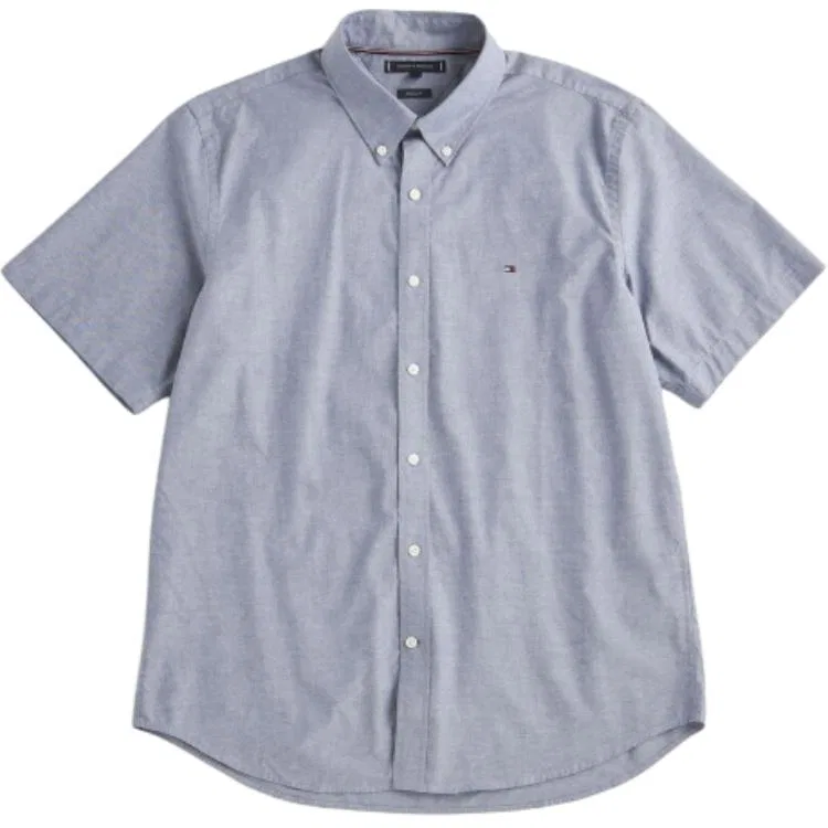 Мужская рубашка с коротким рукавом Marine Blue Tommy Hilfiger
