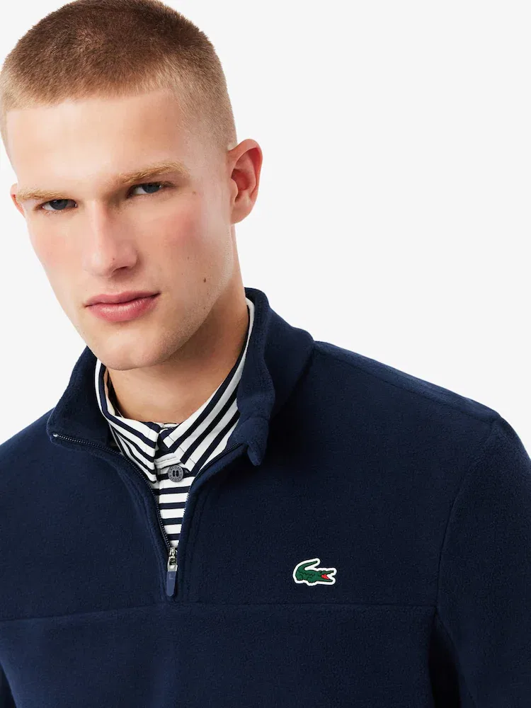 Свитшот на молнии, флисовый, модель SH4809-55N LACOSTE — фото 2