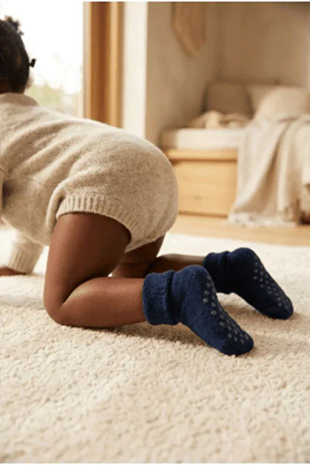 Детские носочки из махры navy blue Bony Socks — фото 2
