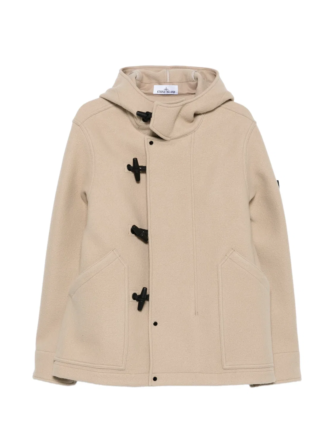 Куртка с капюшоном на пуговицах-тоглах Stone Island, нейтральные