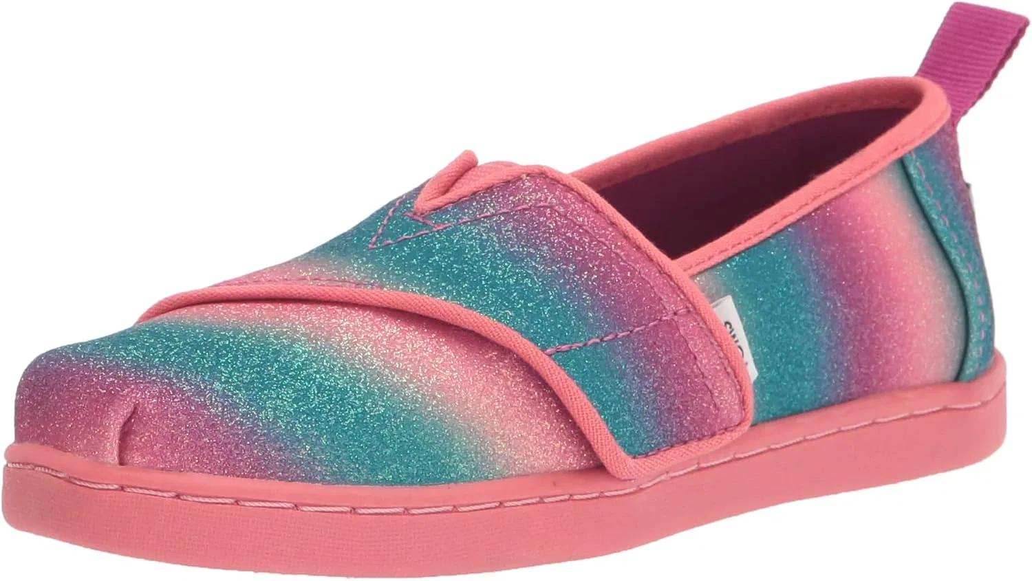 Детские эспадрильи Alpargata TOMS, Dark Fuchsia Gradient Glitter