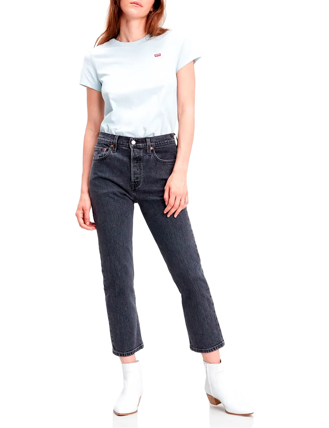 Женские джинсы кроп с моделью 501 Levi's, Mesa Cabo Fade