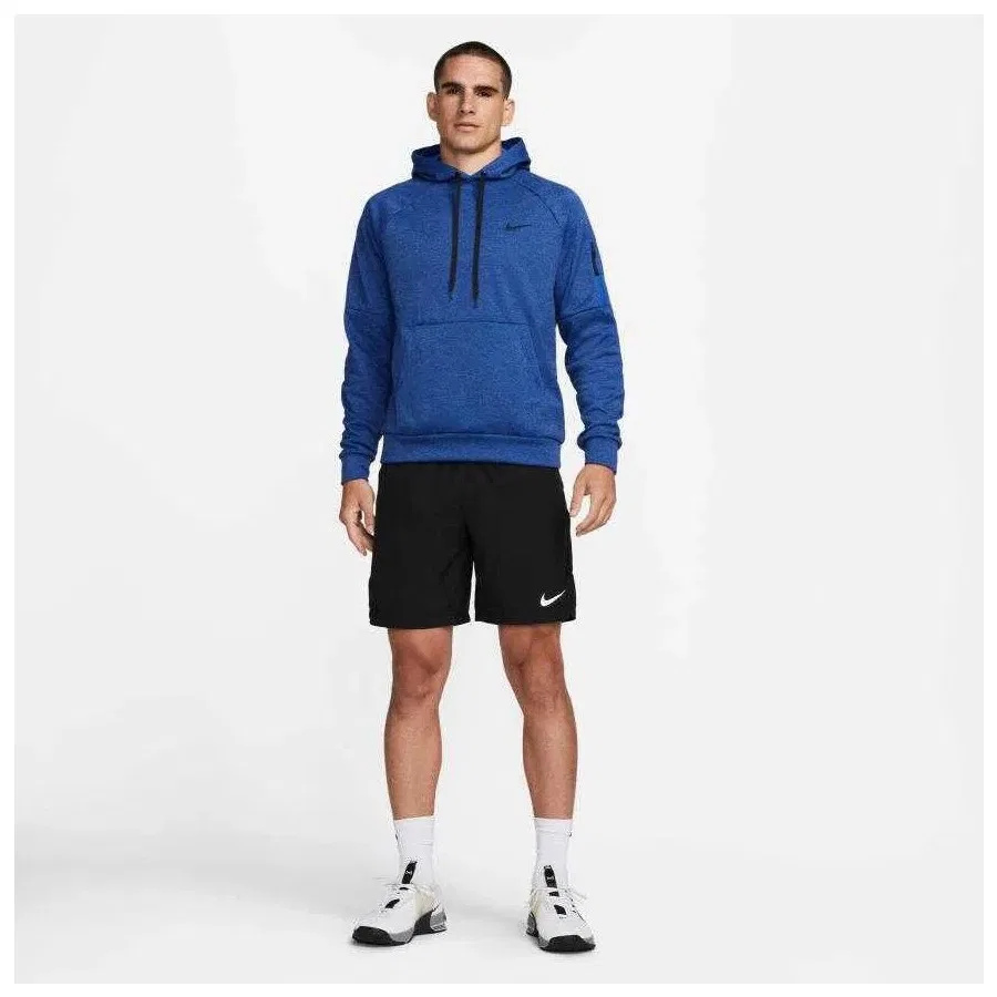 Худи мужское с длинным рукавом Nike Therma Fit, Темно-синий — фото 4
