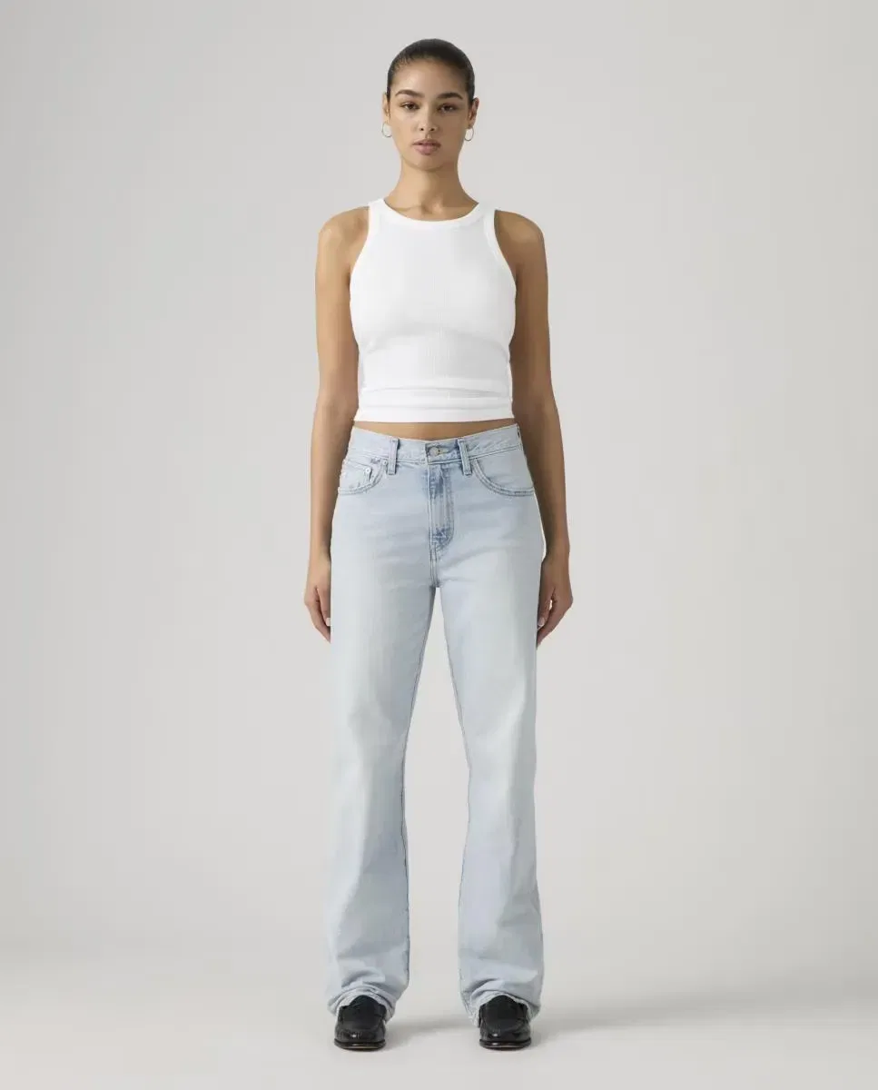 Женские джинсы прямого кроя с высокой посадкой Easy Dad Levi's, Azul Claro
