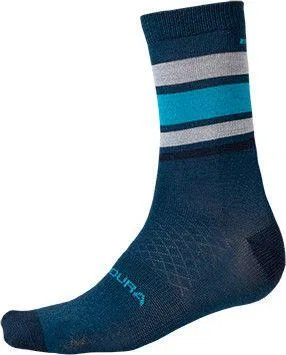 Детские носки с принтом BaaBaa Merino Stripe Endura, Цвет Dunkelblau Pastellblau Mondgrau