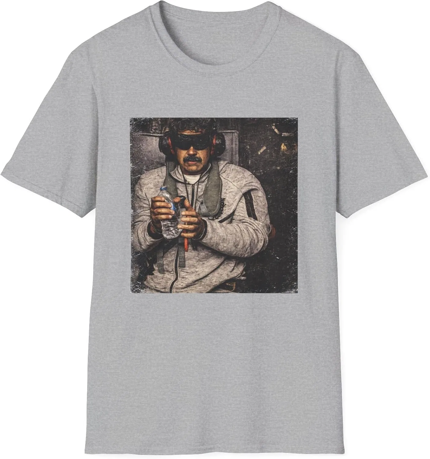 Женская футболка с принтом, Maduro Venezuela Distressed Grit Art, Tactical Vintage Protest Style, серый меланж