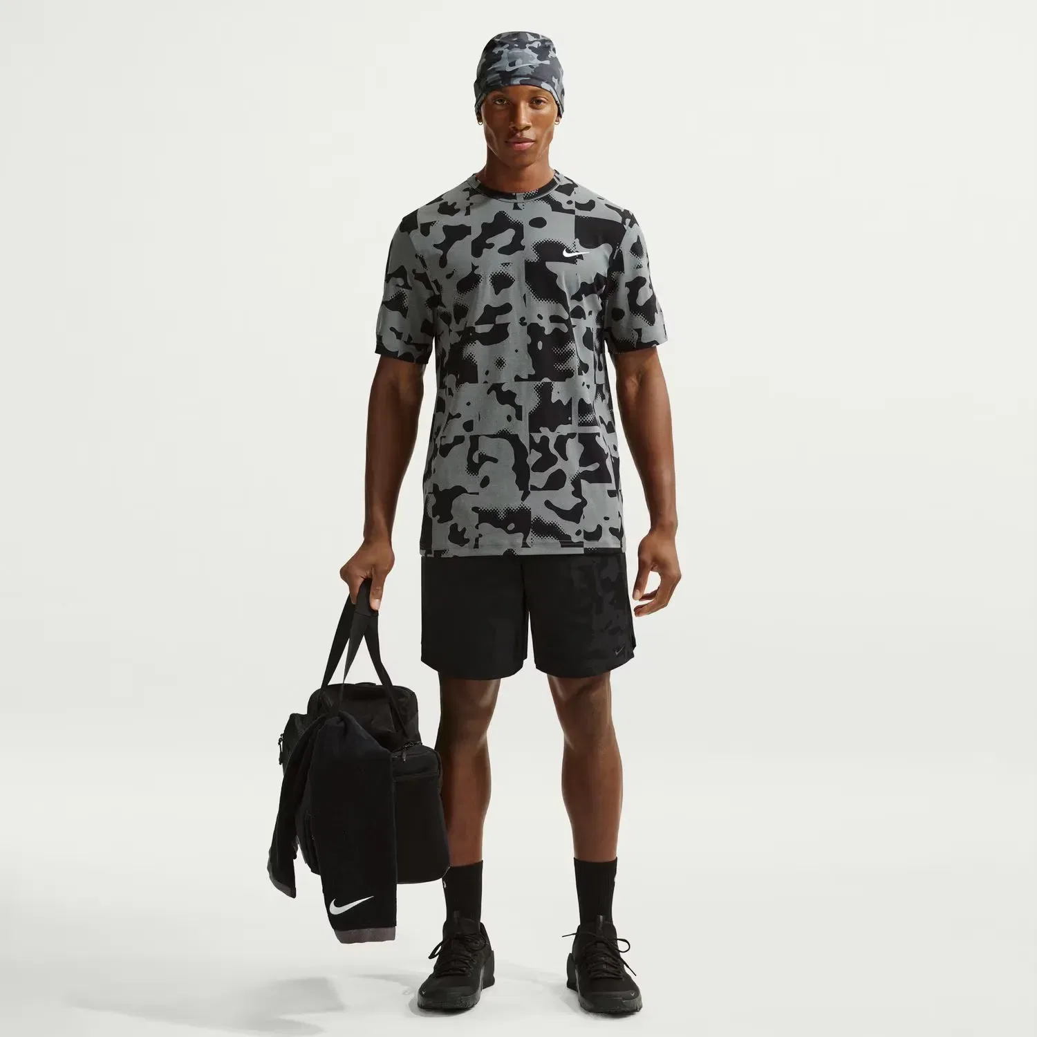 Мужская футболка с принтом Nike Dri-FIT HYVERSE AOP Nike, Gris — фото 3