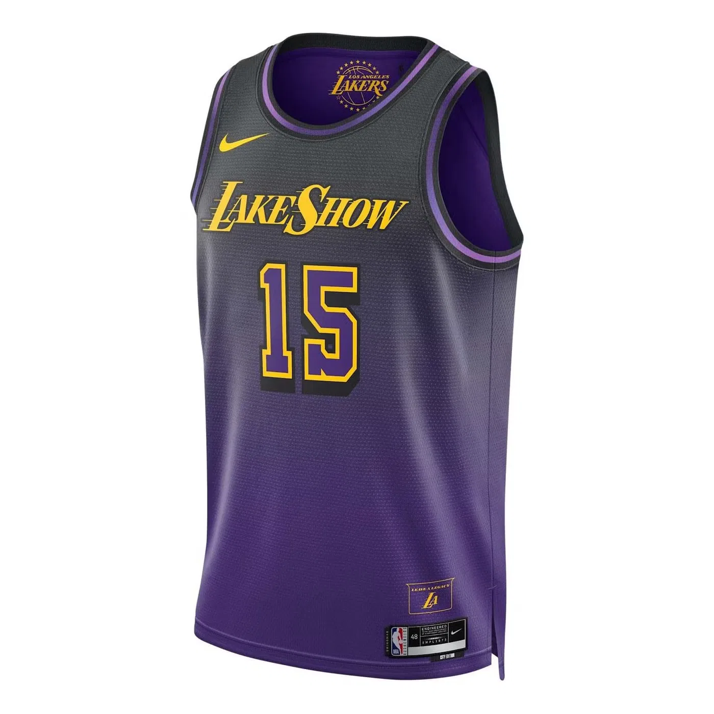 Джерси с принтом Swingman NBA Los Angeles Lakers 2024/25 City Edition Austin Reaves Nike, фиолетовый